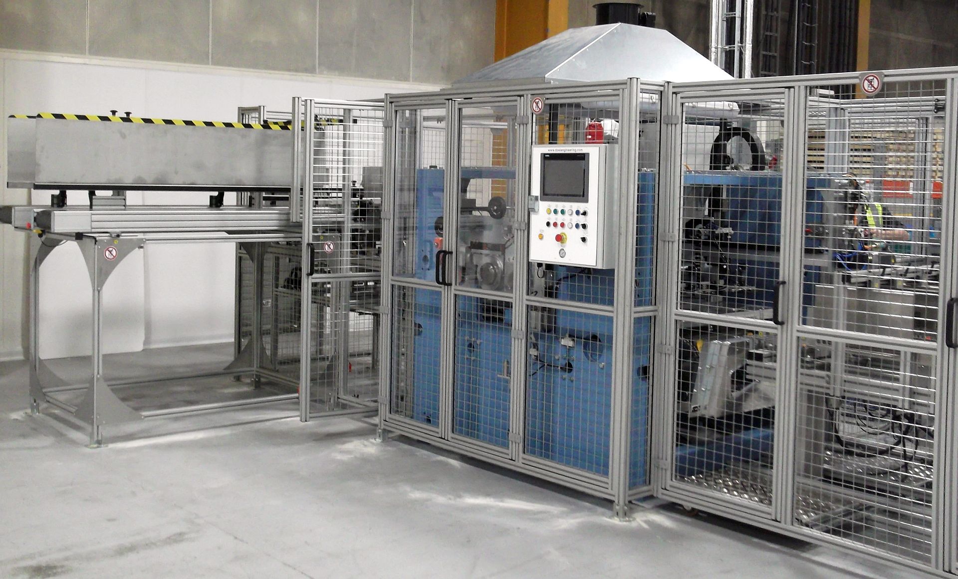 Custom-built adhesive coating and laminating machine by Doel Engineering Ltd.